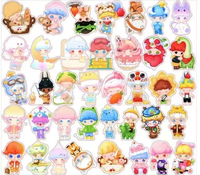 Dimoo version1-8cm Holographic big chip(random mix)