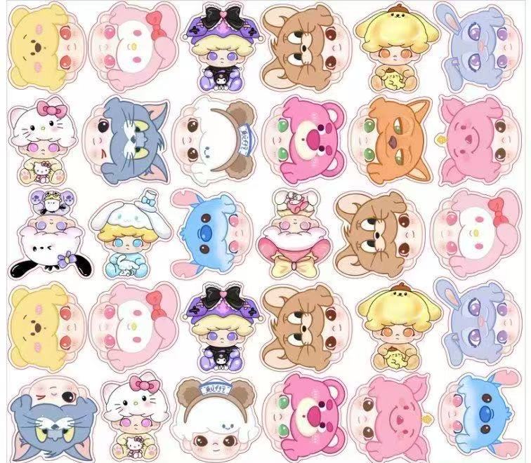 Dimoo with DD head-8cm big chip(random mix)