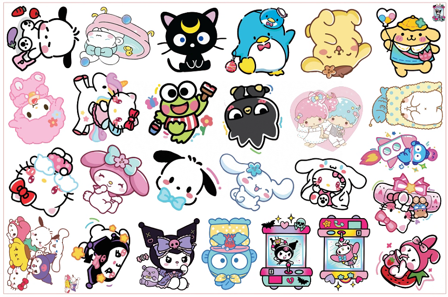 Sanrio drawing-8cm big chip(random mix)