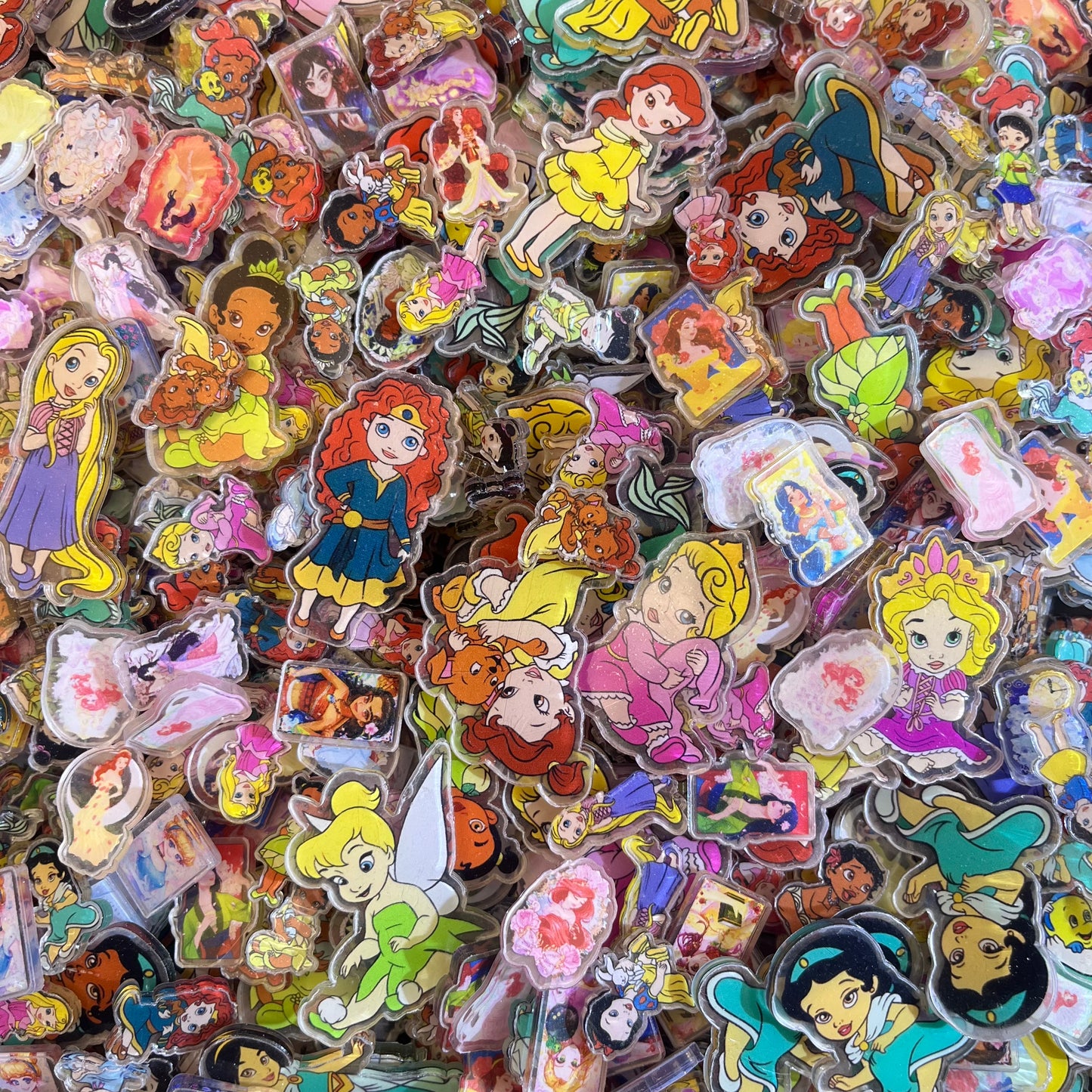 Cartoon Princess 2&4cm-Acrylic chips