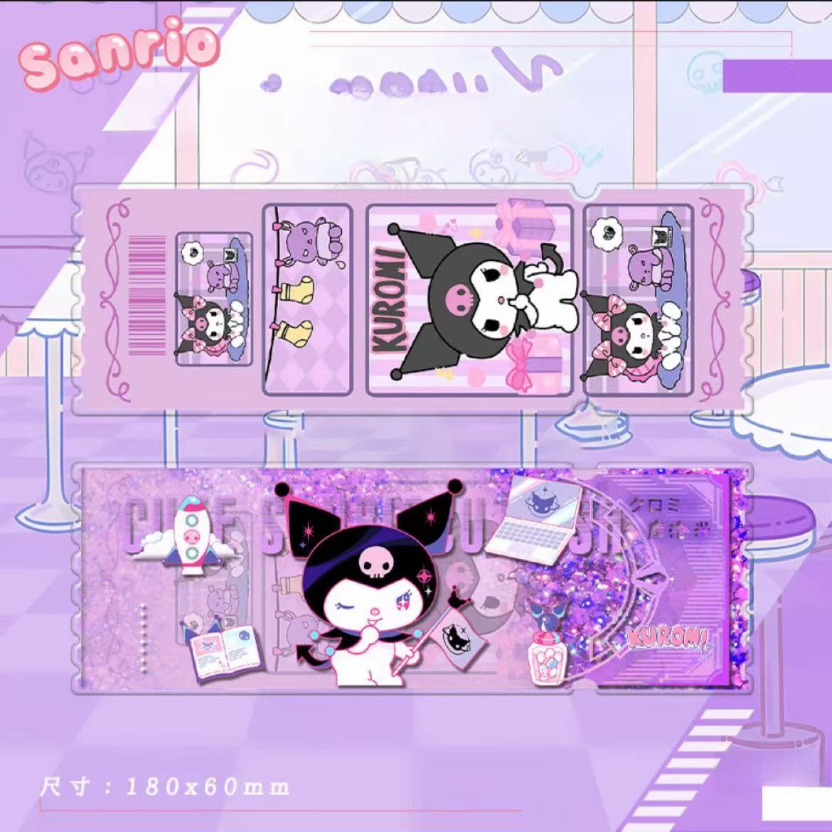 Sanrio acrylic ticket quicksand