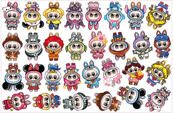 Labubu-8cm big chip(random mix)