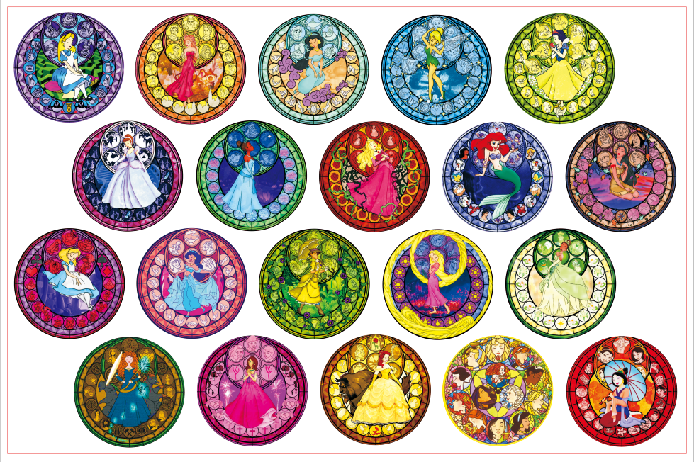 Glass Princess-8cm big chip(random mix)