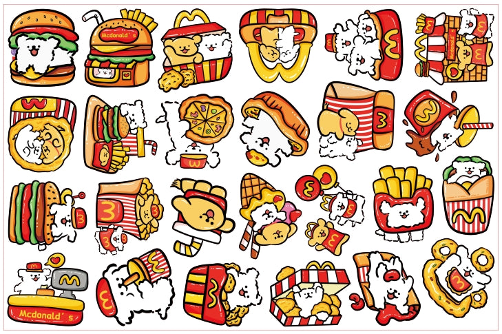 Line dog Mcdonald-8cm big chip(random mix)