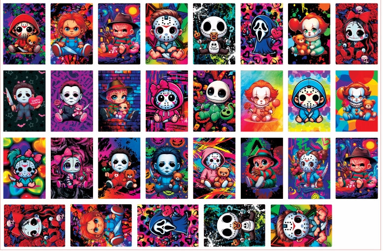 Baby horror-8cm big square chip(random mix)