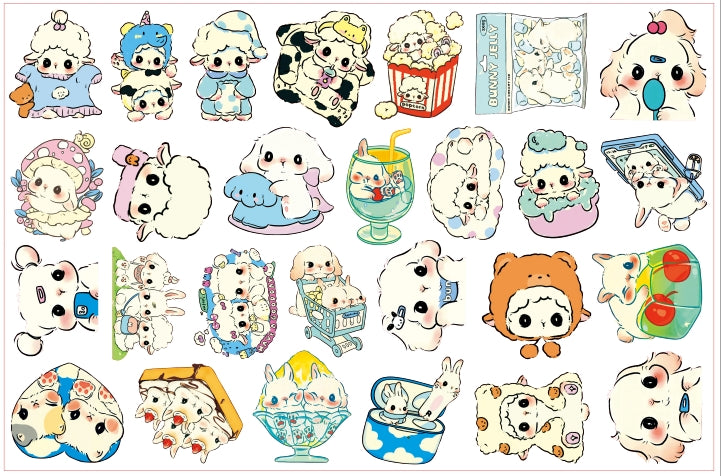 Cream bunny-8cm big chip(random mix)
