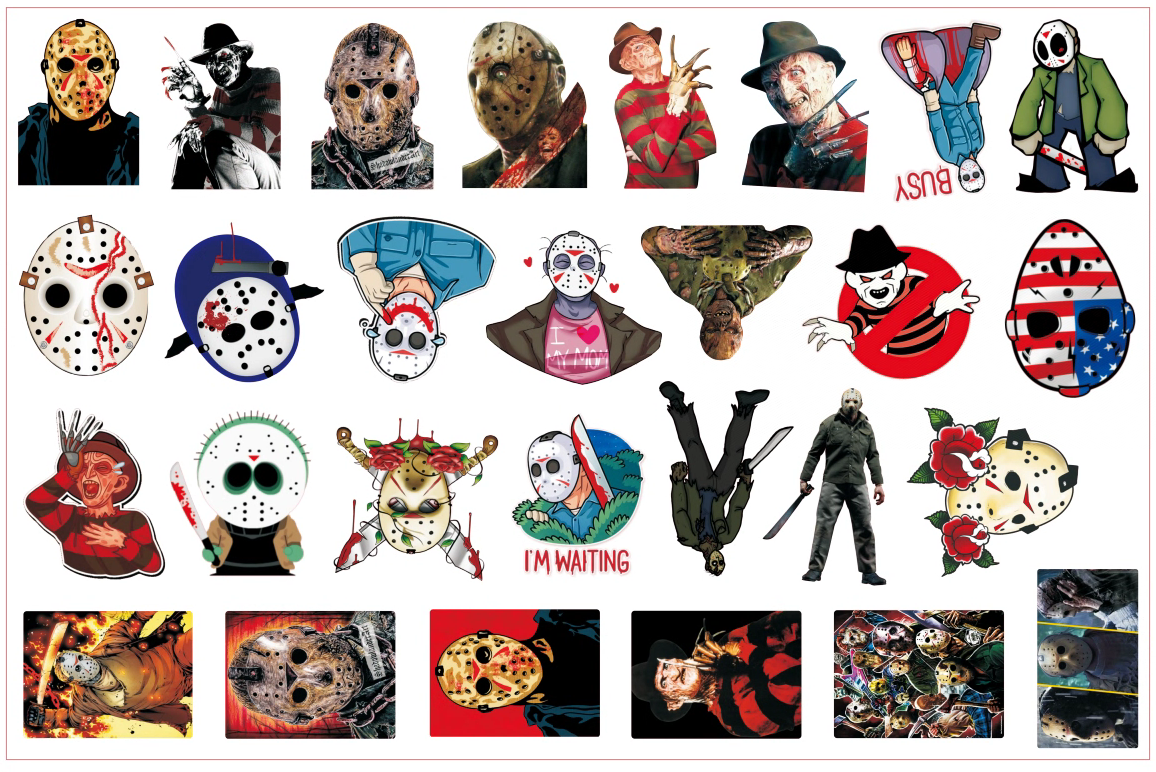 Horror Mask-8cm big chip(random mix)