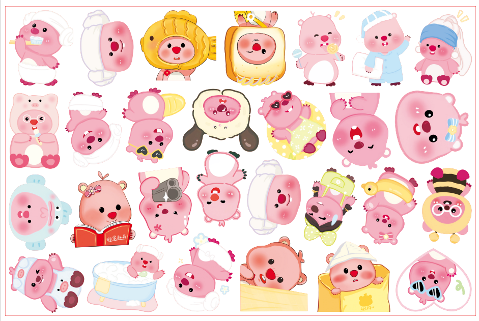 Little beaver-8cm big chip(random mix)