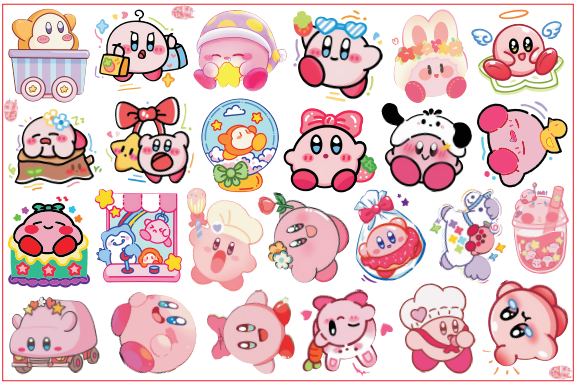 Kirby-8cm big chip(random mix)
