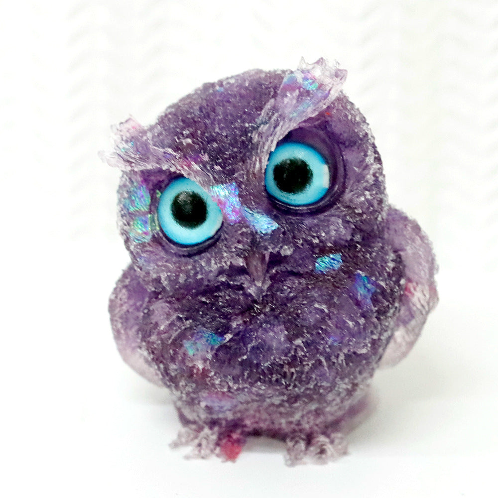 Resin Crystal Owl