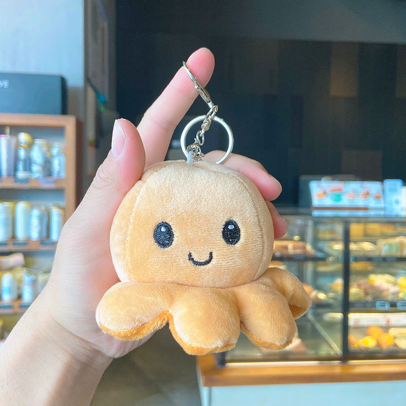 Fluffy Octopus Keychain