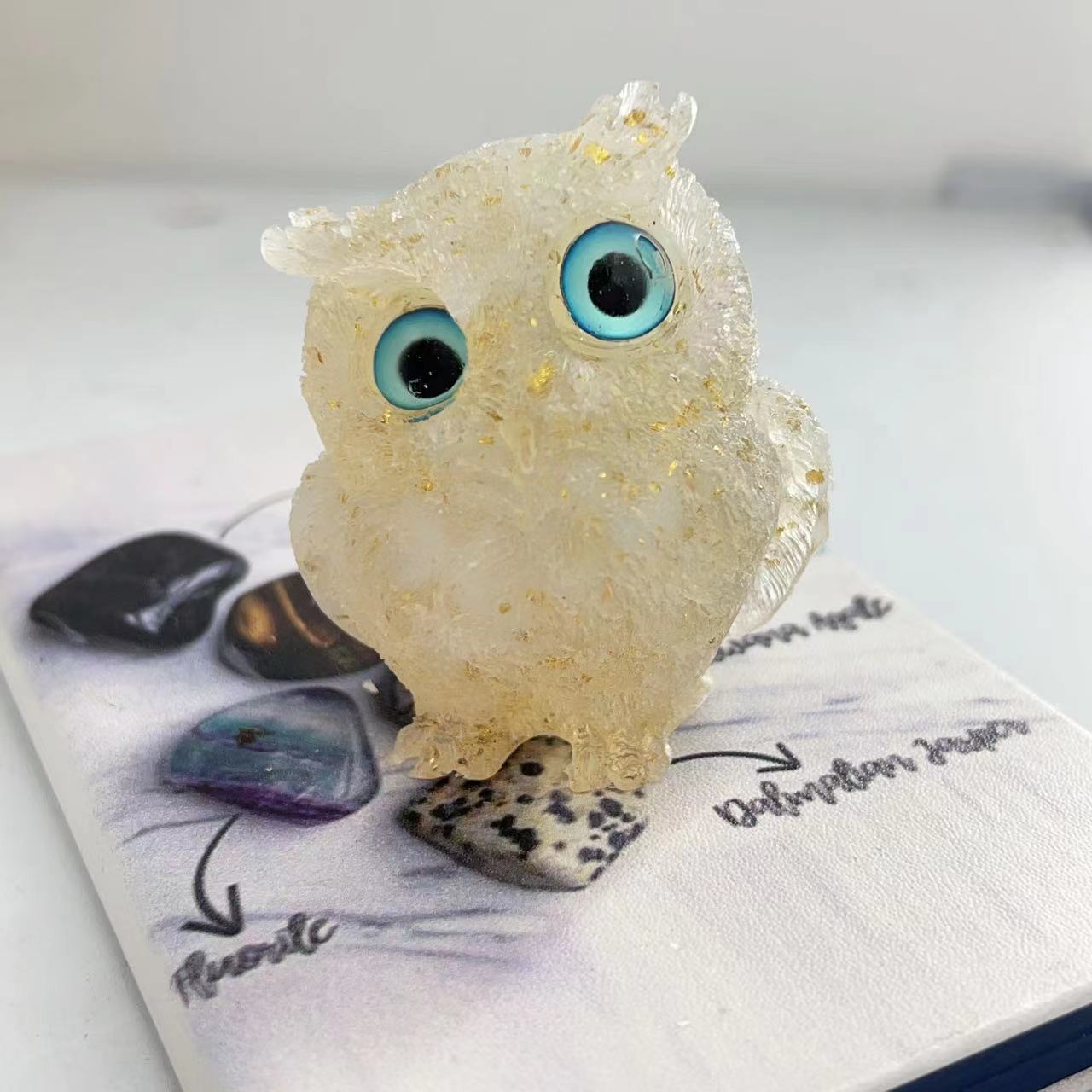 Resin Crystal Owl
