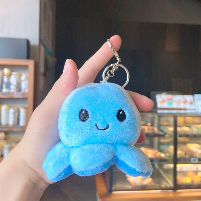 Fluffy Octopus Keychain
