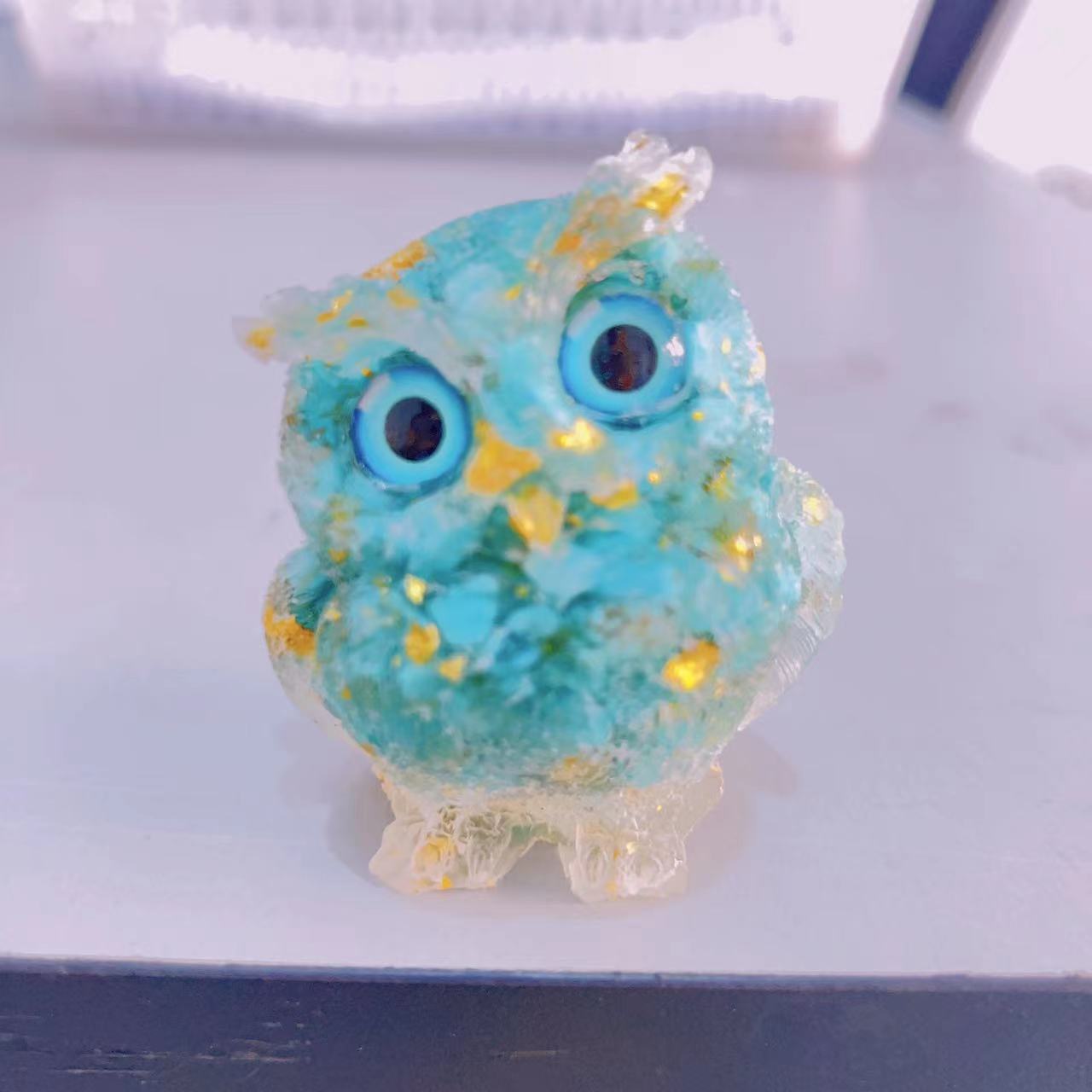 Resin Crystal Owl