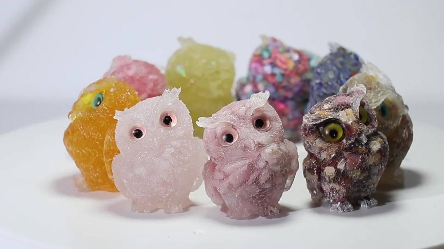 Resin Crystal Owl