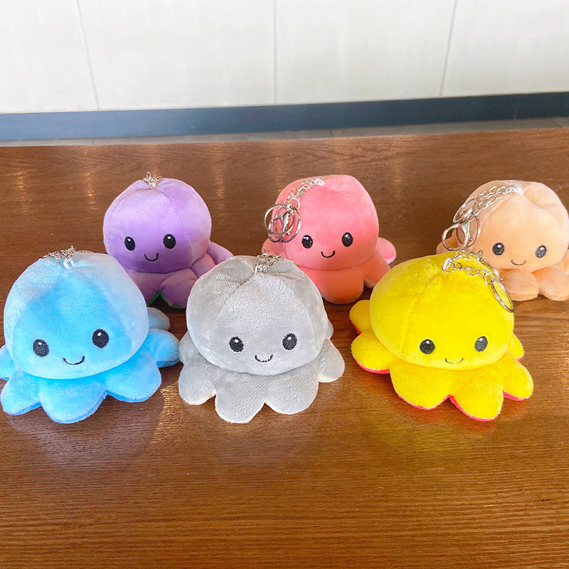 Fluffy Octopus Keychain