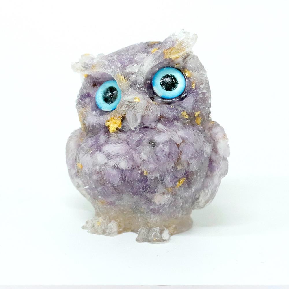 Resin Crystal Owl