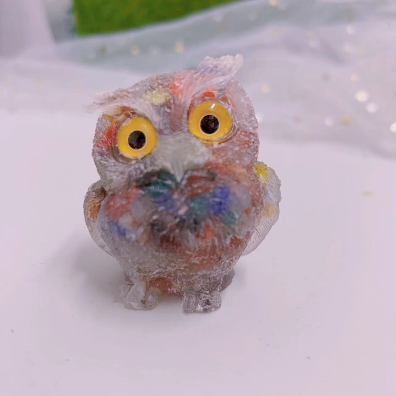 Resin Crystal Owl
