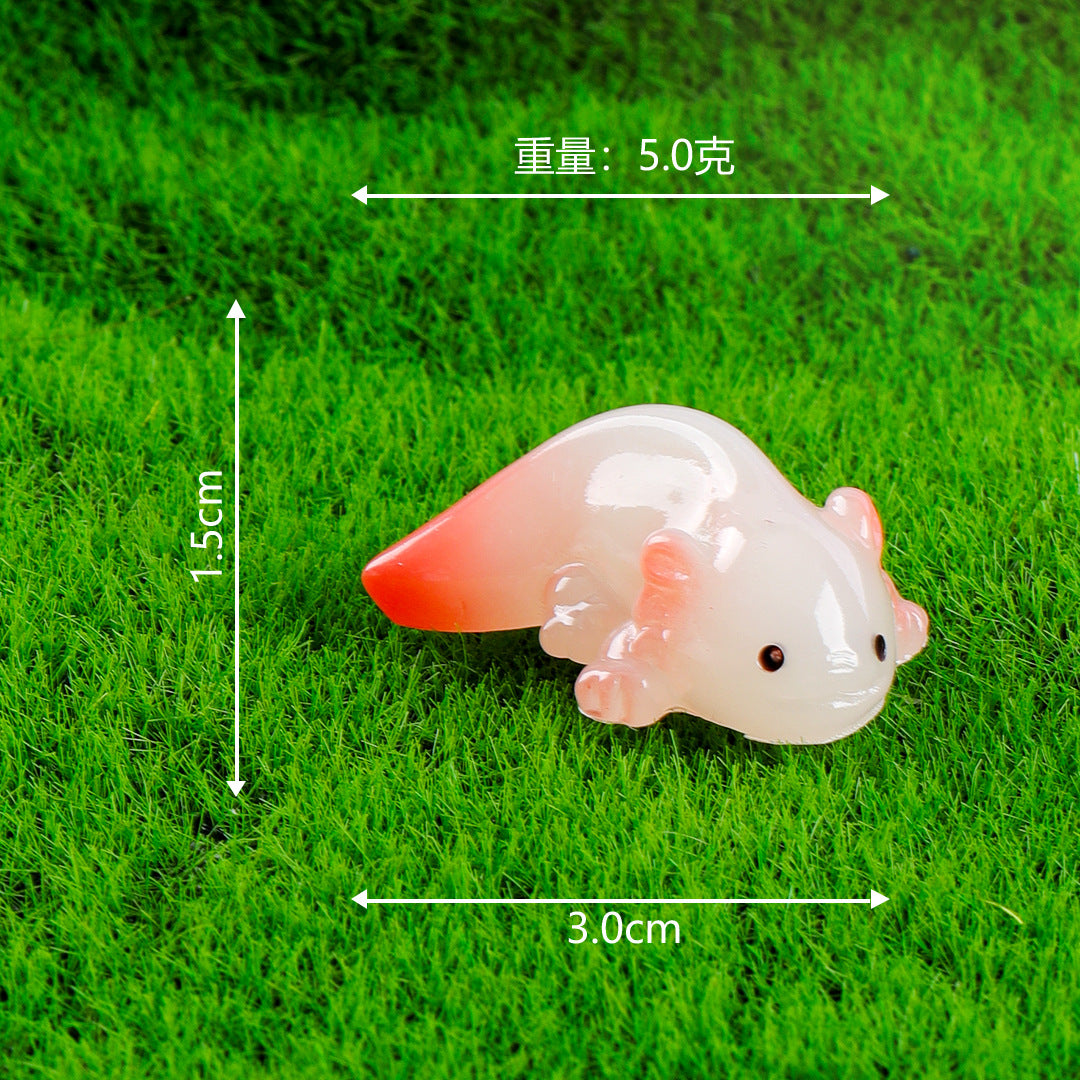 Luminous Axolotls 9 pieces as a set
