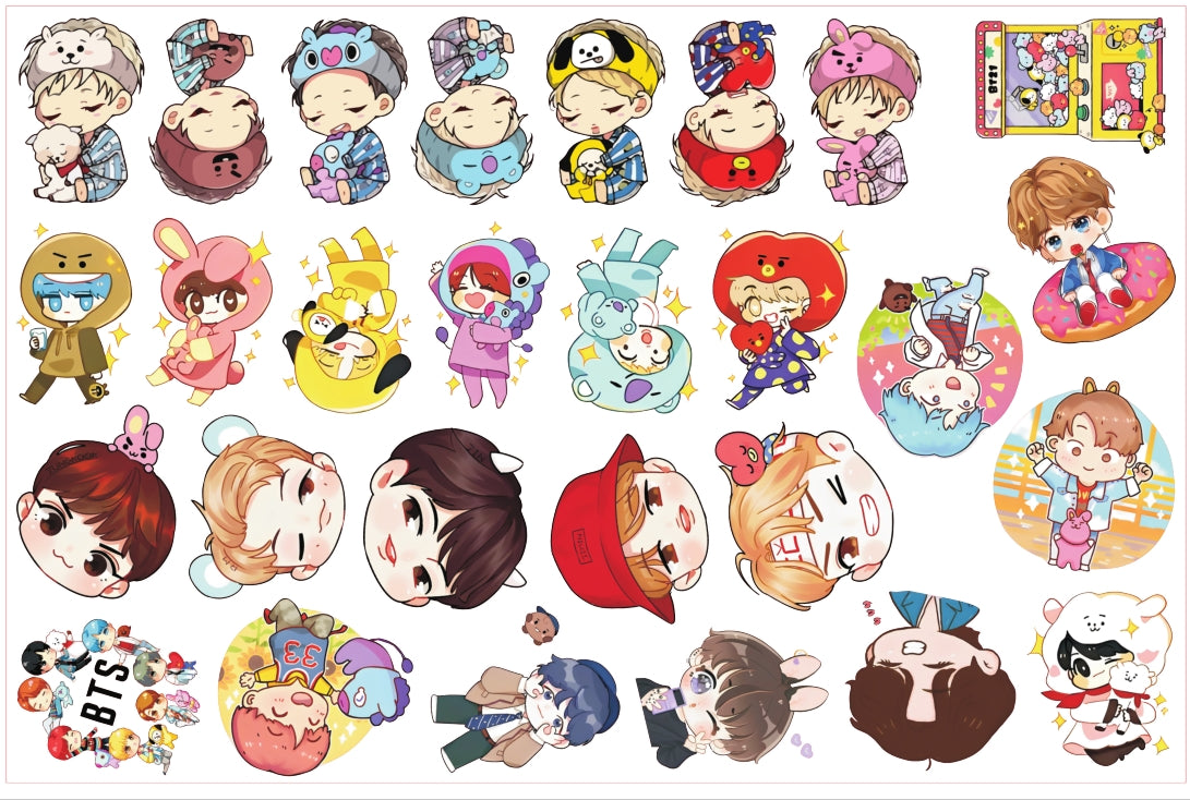 Bangtan Boys cutie-8cm big chip(random mix)