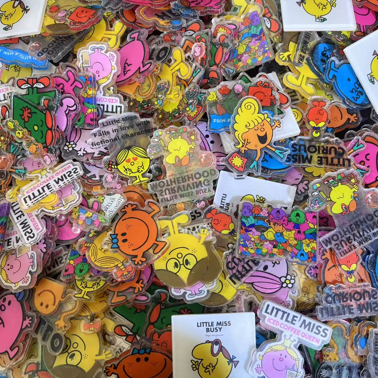 Mr.Men&Little Miss 4cm-Acrylic chips