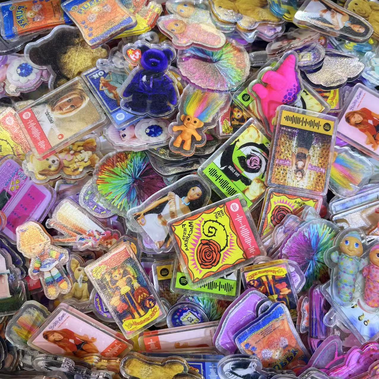 90's toy 4cm-Acrylic chips