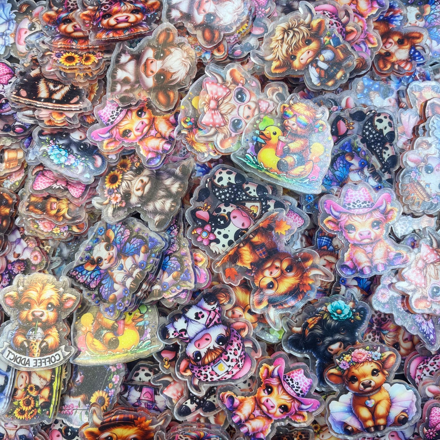 Highland cow 4cm-Acrylic chips