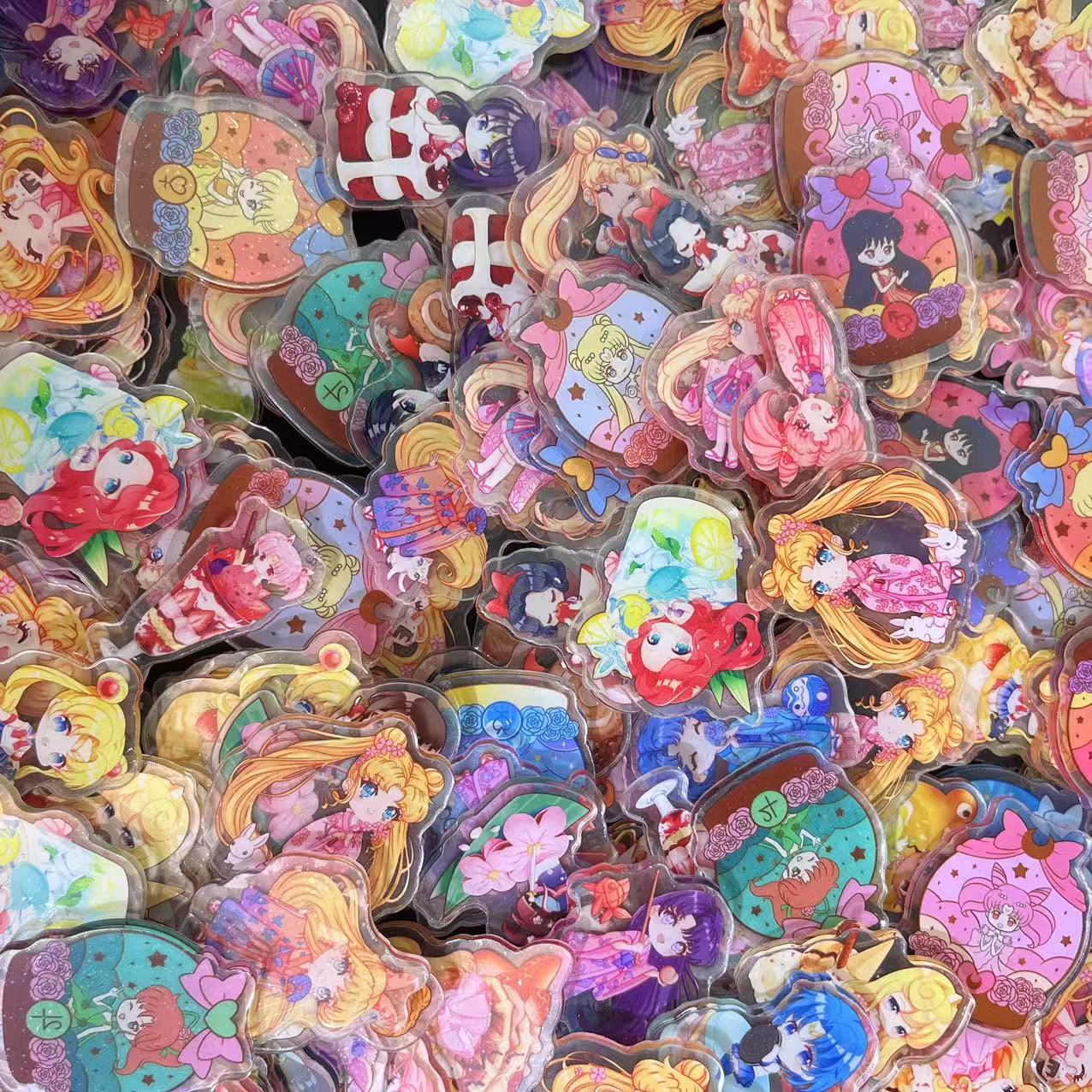 Sailor moon 2&4&6cm,5.0 -Acrylic chips