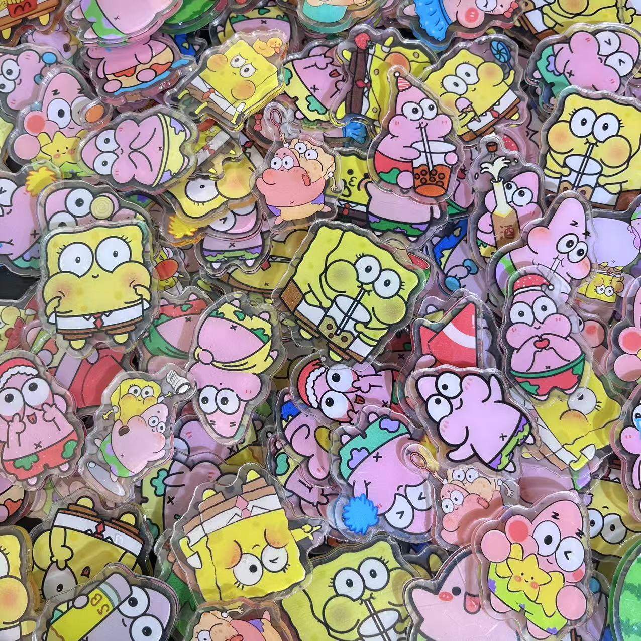 Sponge Bob 4cm -Acrylic chips