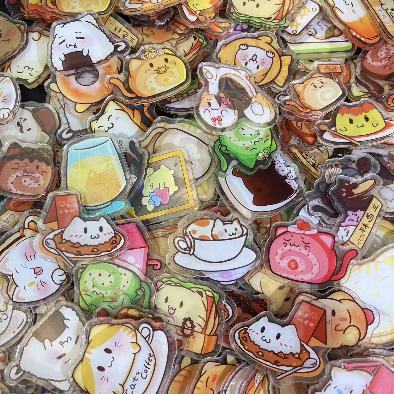 Cats food 4cm -Acrylic chips