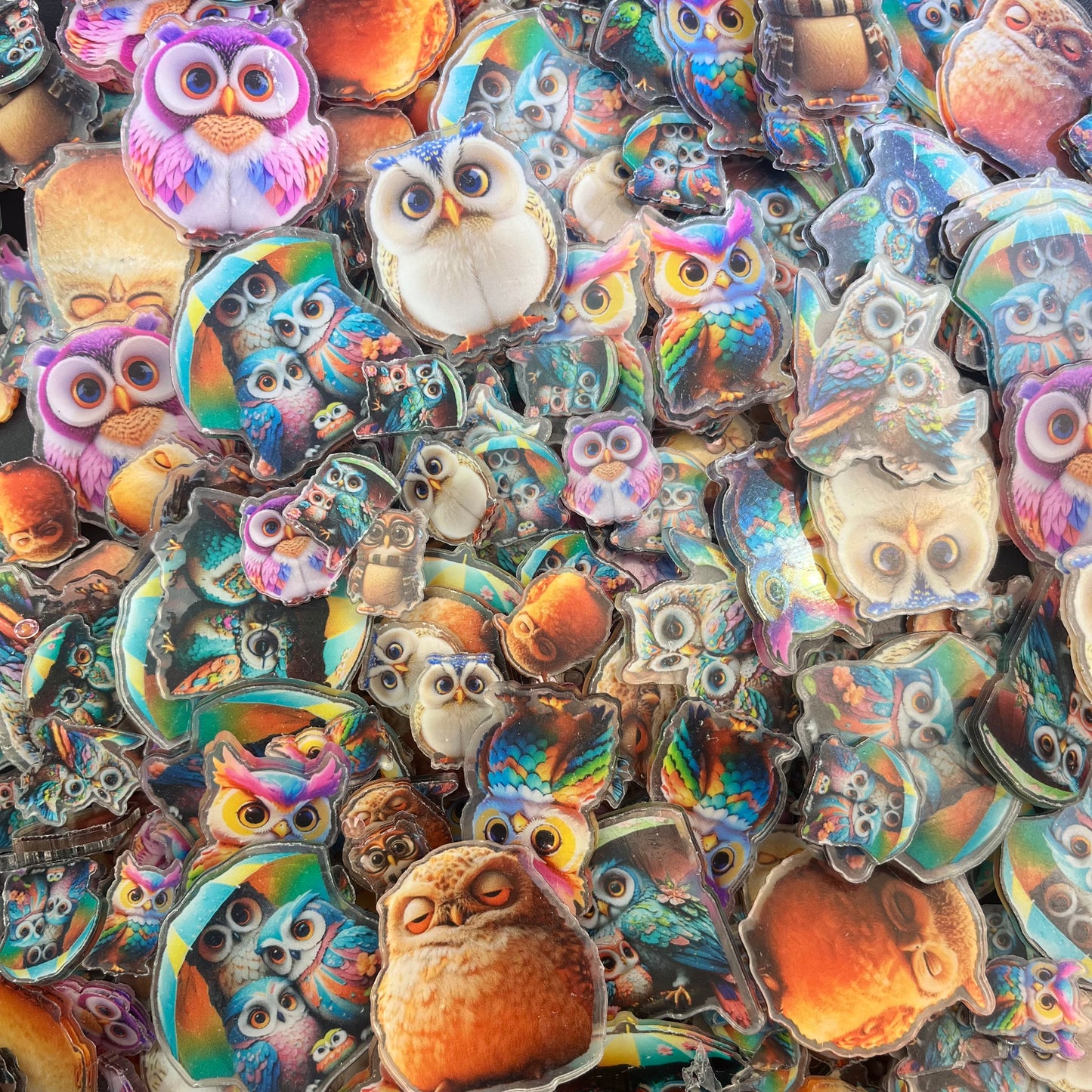 Owls 01,4cm-Acrylic chips