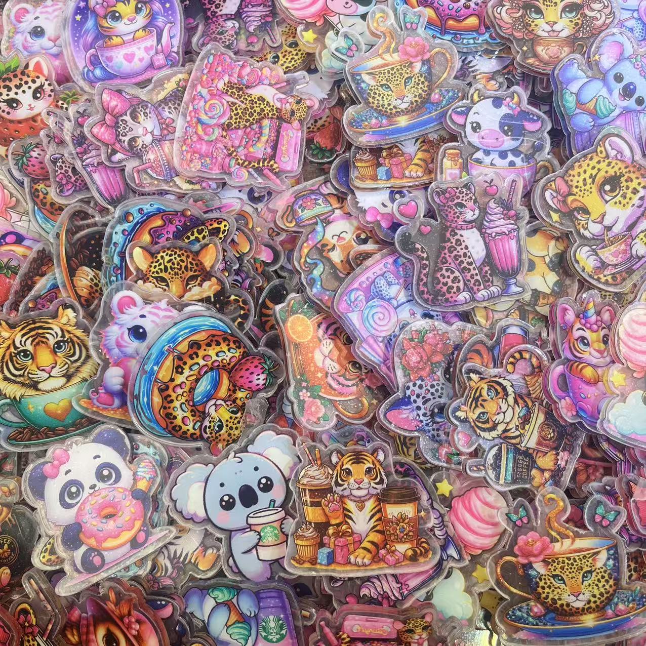 Leopard animal 4cm-Acrylic chips