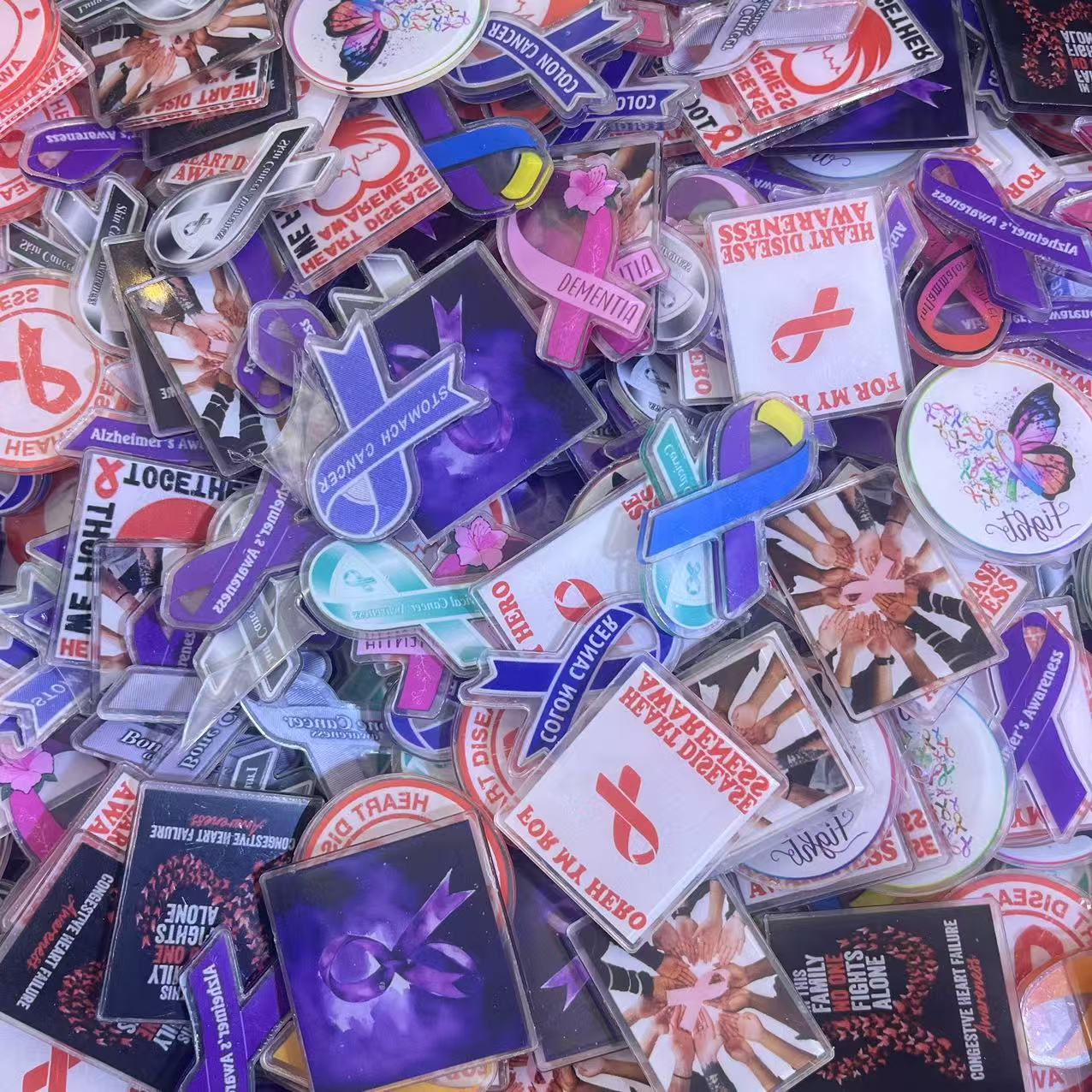 New Health awareness 4cm-Acrylic chips