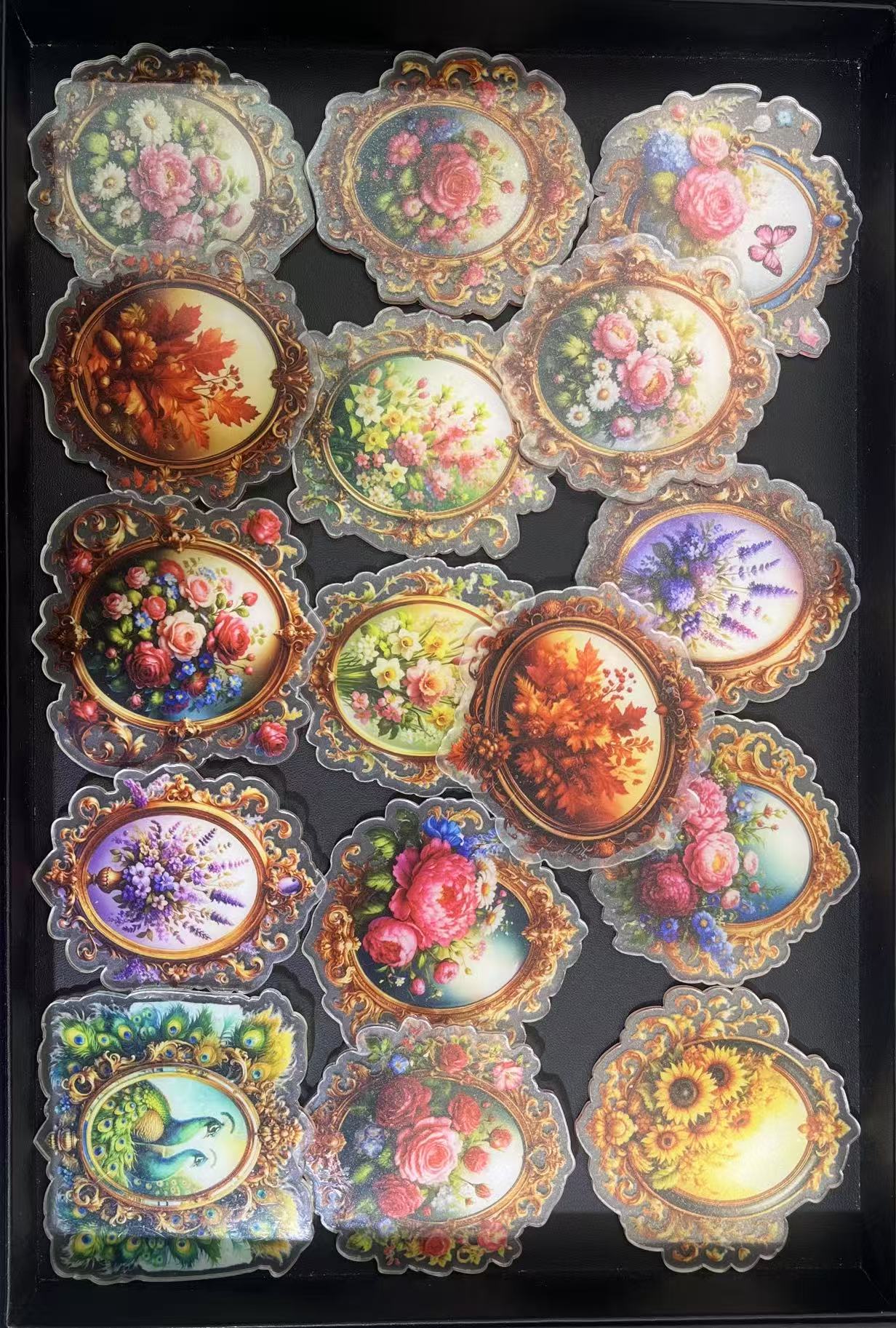 Window flowers, 8cm big chip(random mix)