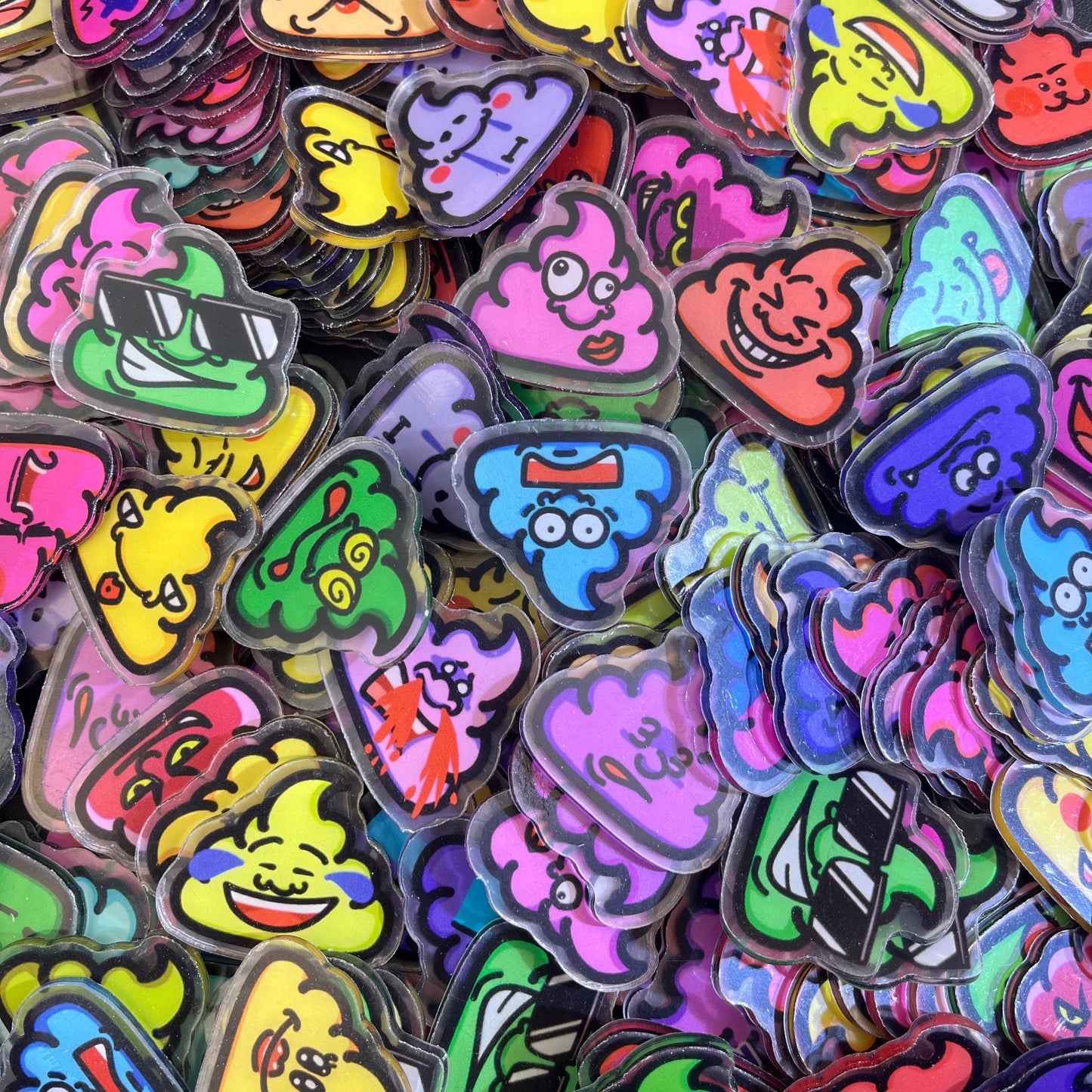 Poopoo 4cm-Acrylic chips