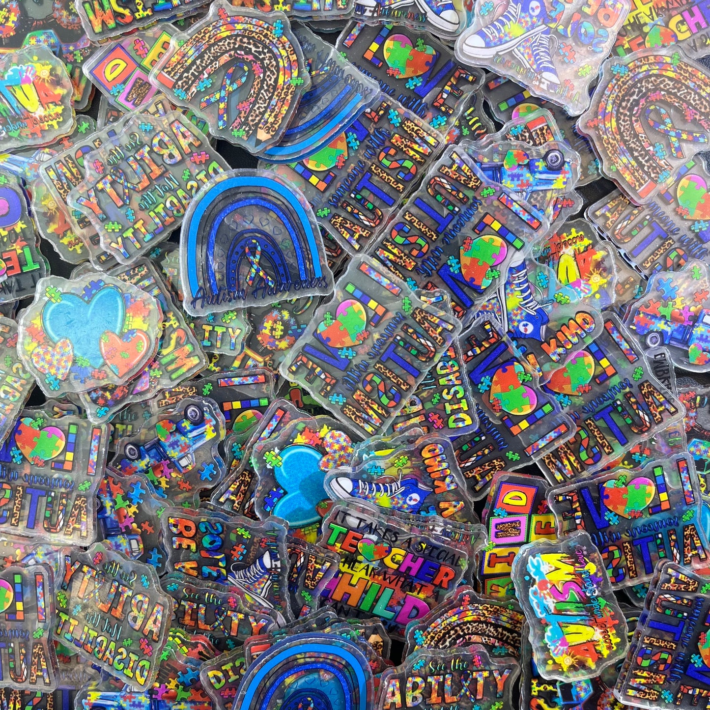 Autism 4cm-Acrylic chips
