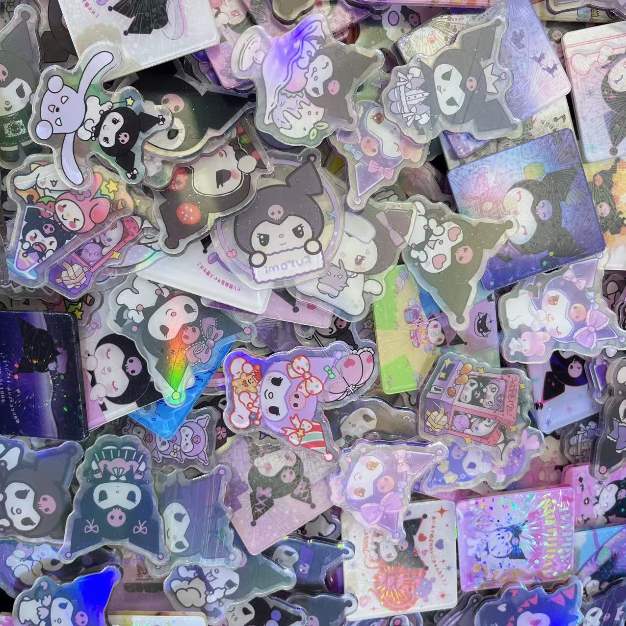 KuKu only-Holographic (Fireworks effect)) 4cm-Acrylic chips