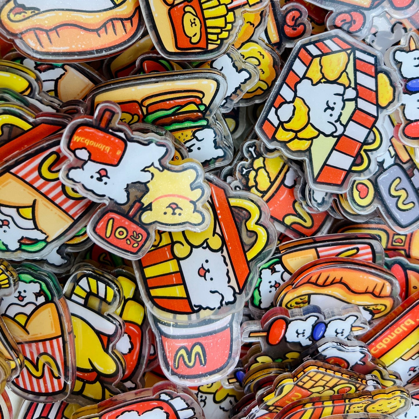 McDonald Puppy Dog 4cm-Acrylic chips