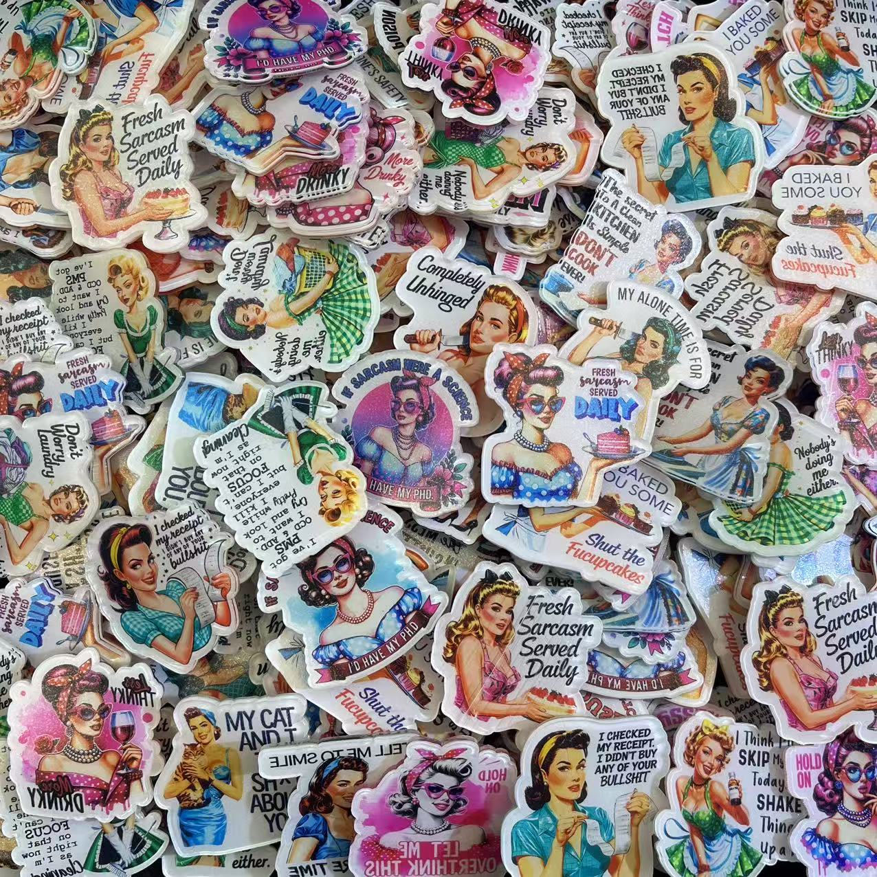 House Wife 4cm-Acrylic chips