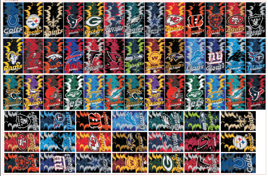 NFL square-8cm big chip(random mix)