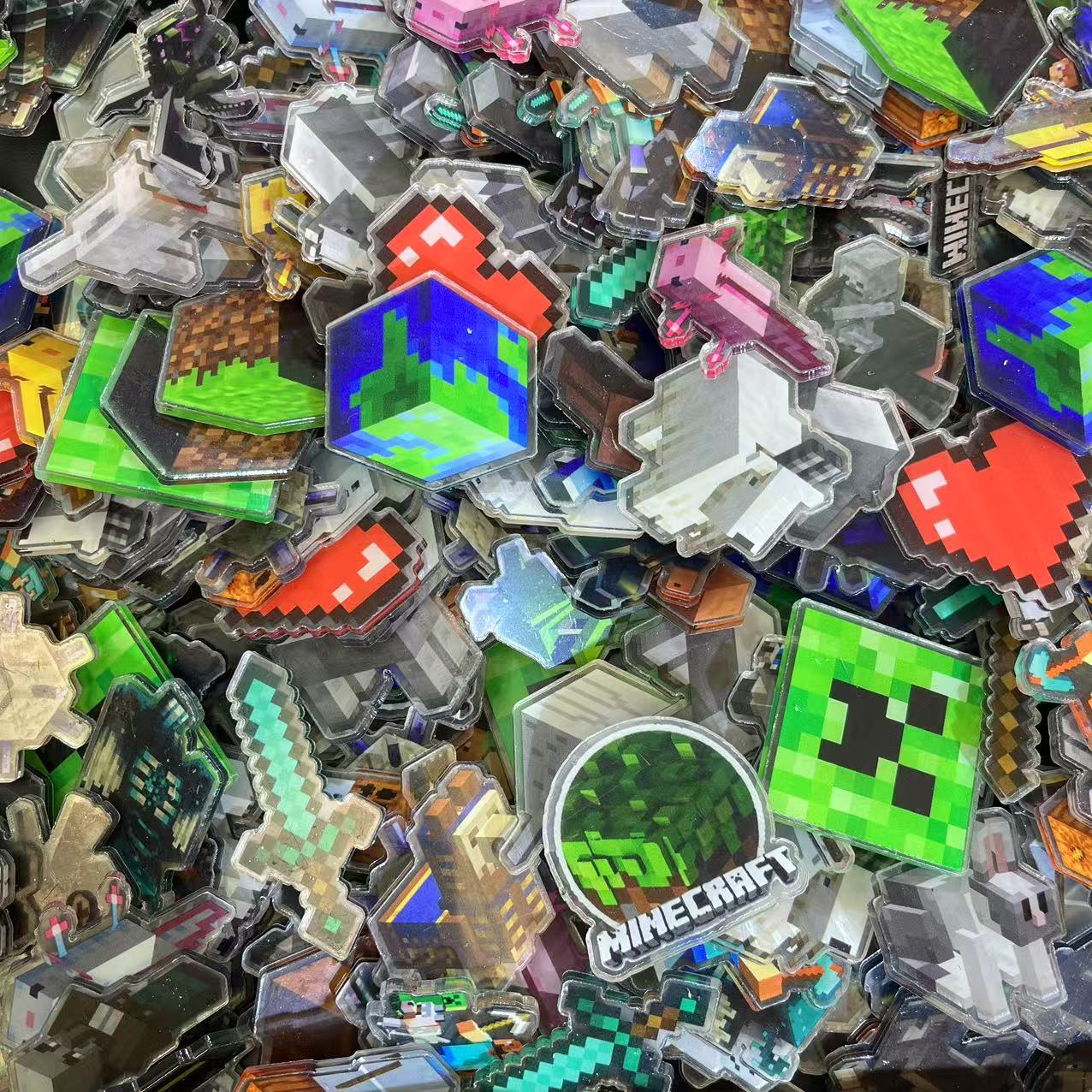 Minecraft 4cm-Acrylic chips