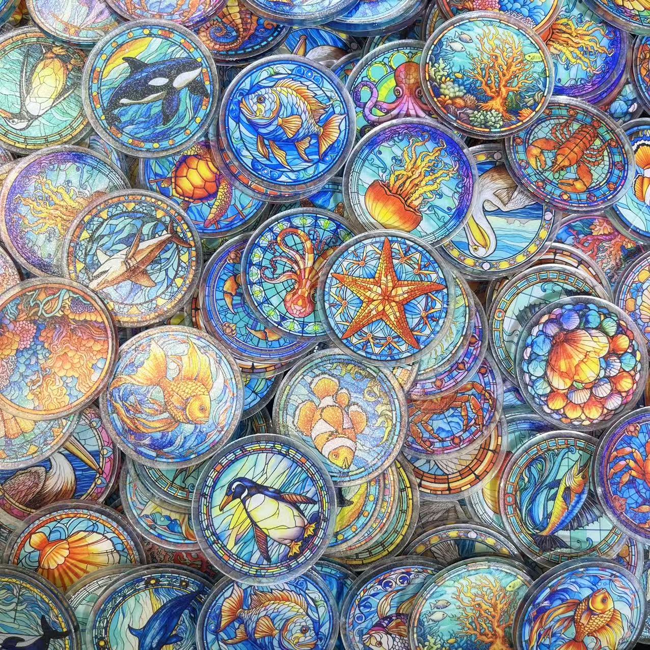 Glass Ocean mix 4cm-Acrylic chips