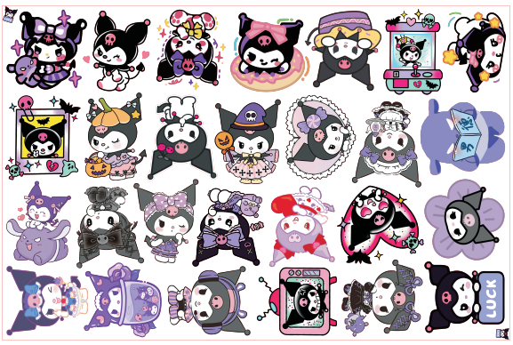 Kuromi-8cm big chip(random mix)