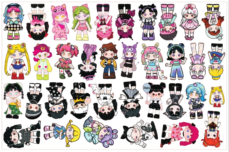 Dora drawing-8cm big chip(random mix)