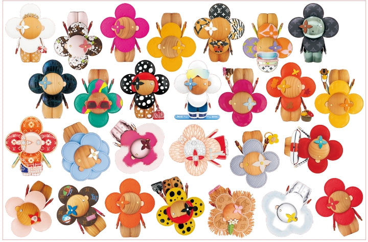 Designer Flower-8cm big chip(random mix)