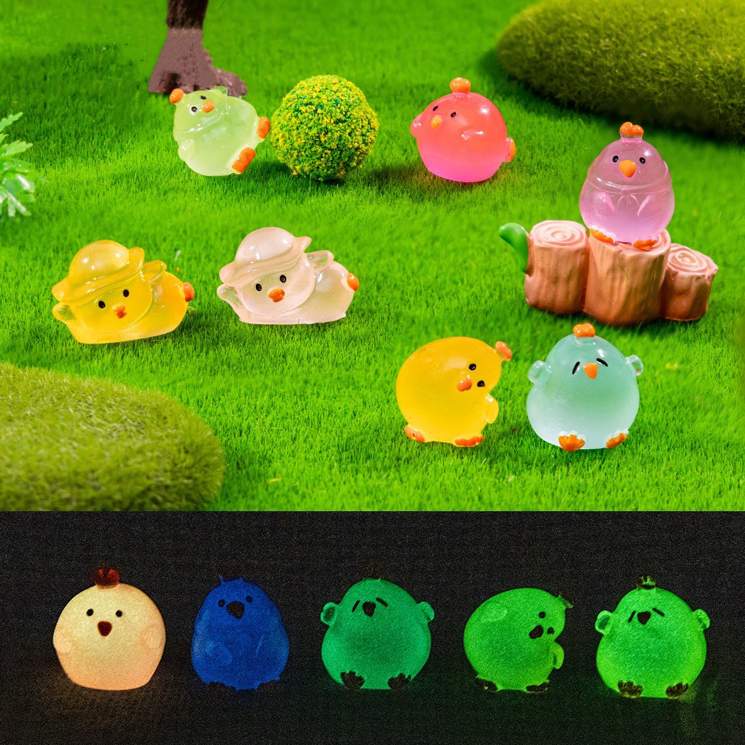 Colorful Luminous chickens