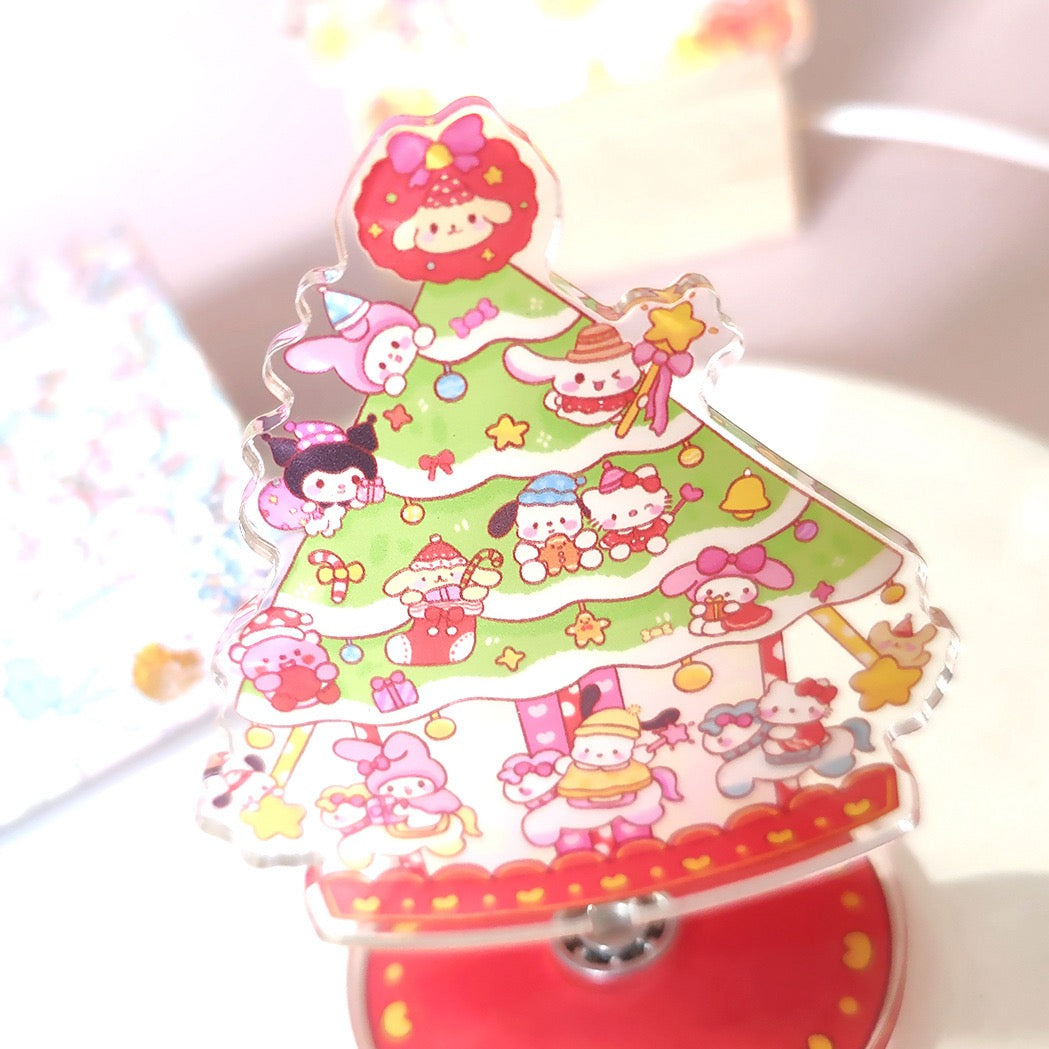 Stander-Christmas Tree with Sanrio character