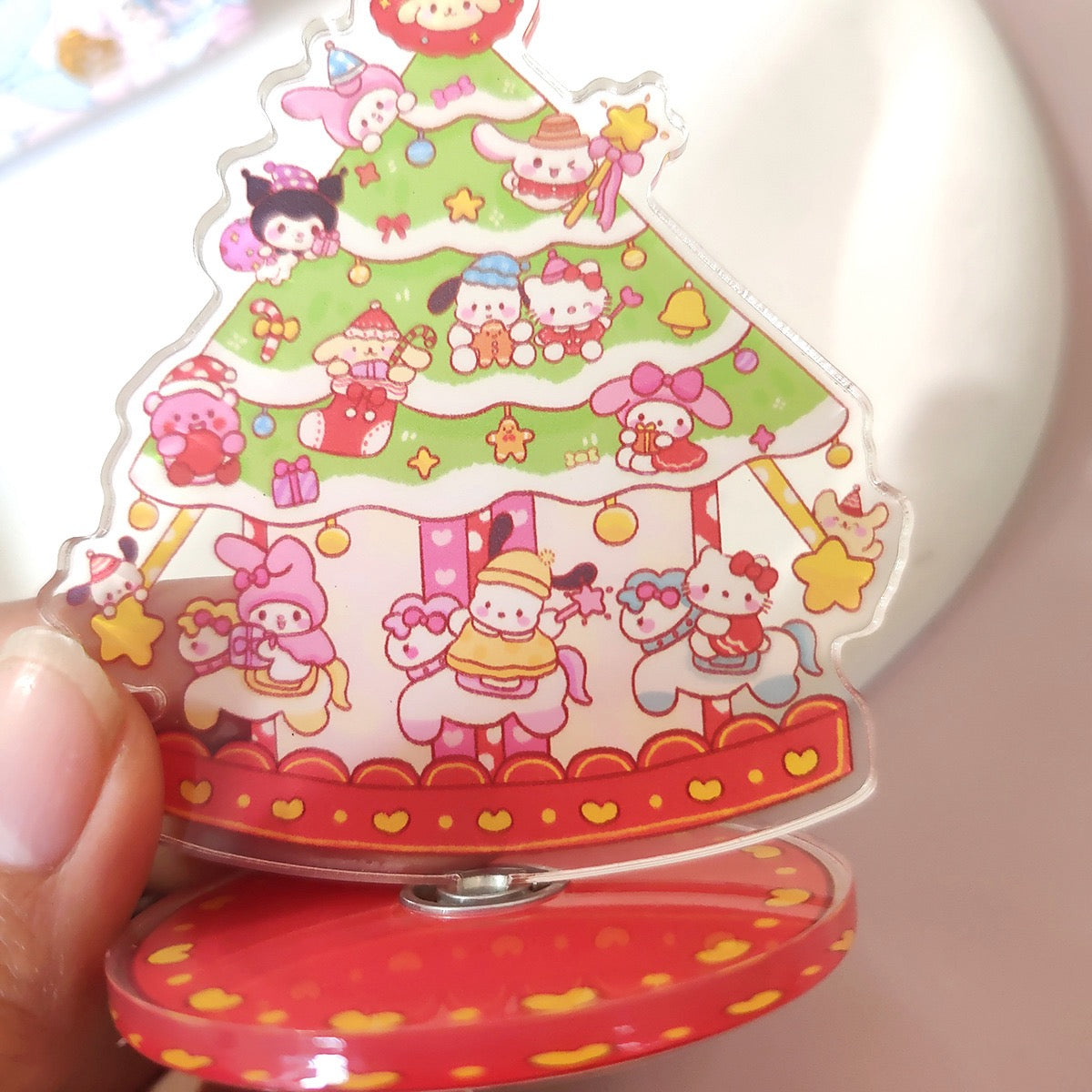 Stander-Christmas Tree with Sanrio character