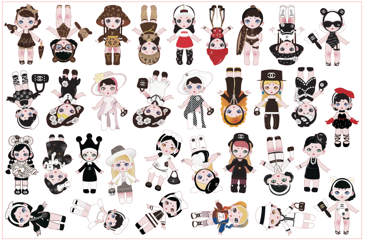 Laura-8cm big chip(random mix)