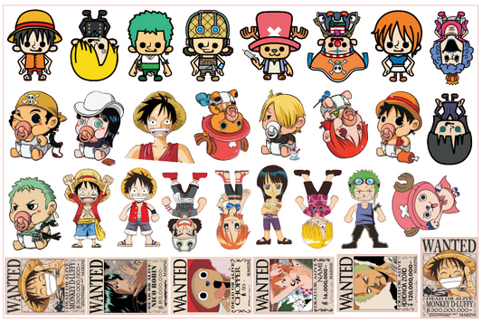 One piece-8cm big chip(random mix)